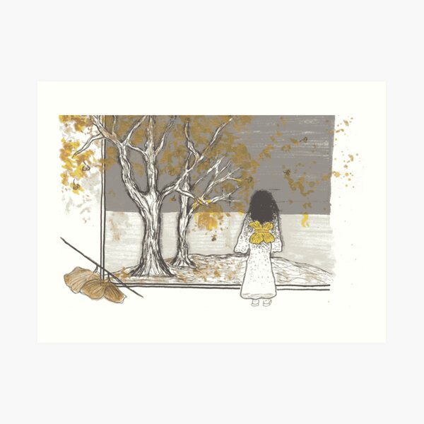 View of the Gingko Trees Art Print