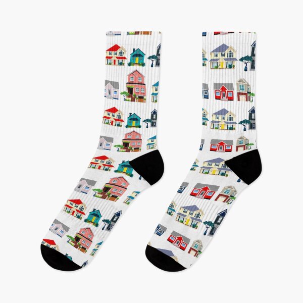 Item preview, Houses on street pattern  designed and sold by MarcSabuncu.