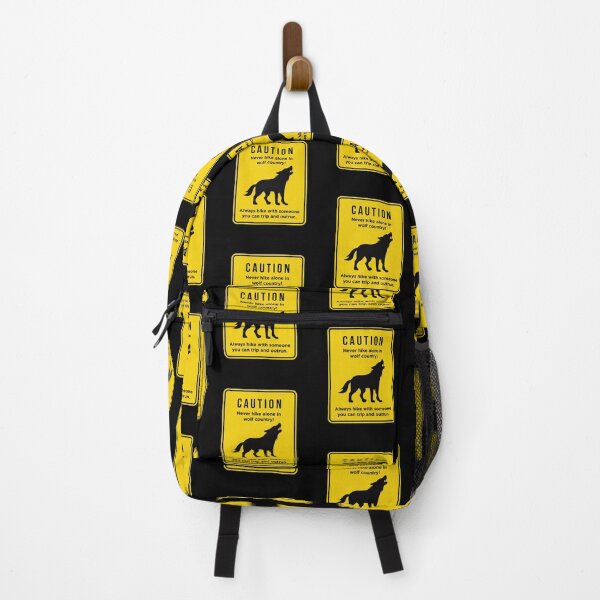 Item preview, Funny Don't Hike Alone in Wolf Country design designed and sold by jakehughes2015.