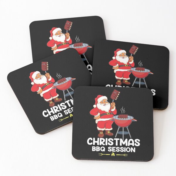 Item preview, Christmas BBQ Session Tee, Funny Santa Claus Grillers Smoker Steak Barbecue Gifts designed and sold by PrintOfi.