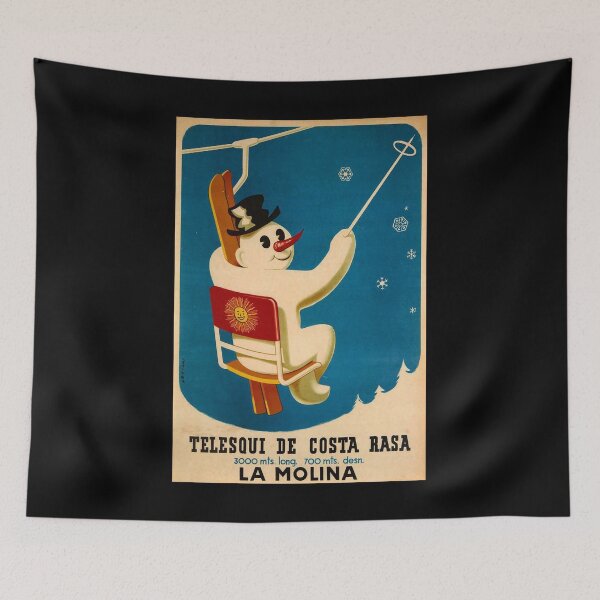 Item preview, La Molina retro poster designed and sold by CorasPosters.