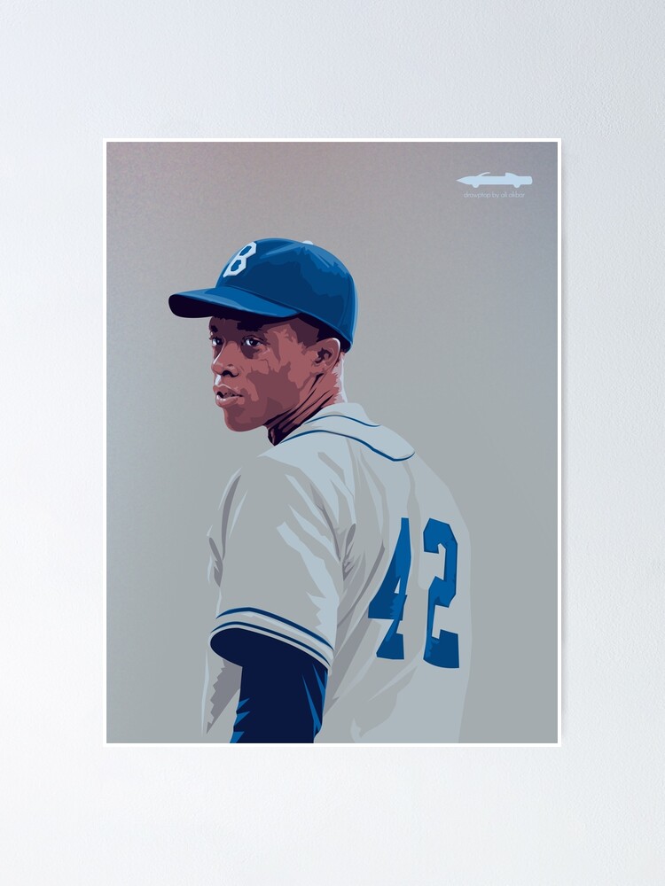 Jackie Robinson - White Shirt. L. - Gem