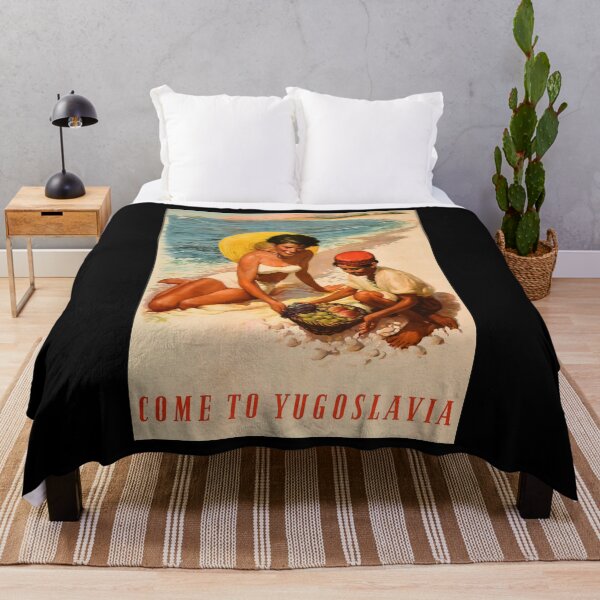 Artikelvorschau, Come To Yugoslavia retro poster entworfen und verkauft von CorasPosters.