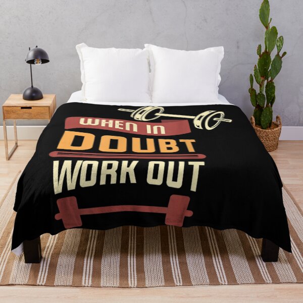 Item preview, When in doubt workout gym designed and sold by Pricehotshop.