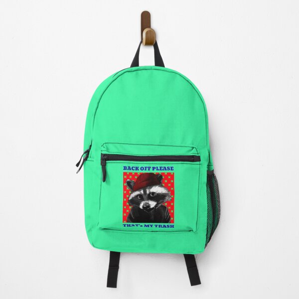 Item preview, Christmas Racoon "back off please, That's My Trash" designed and sold by tepalistings.