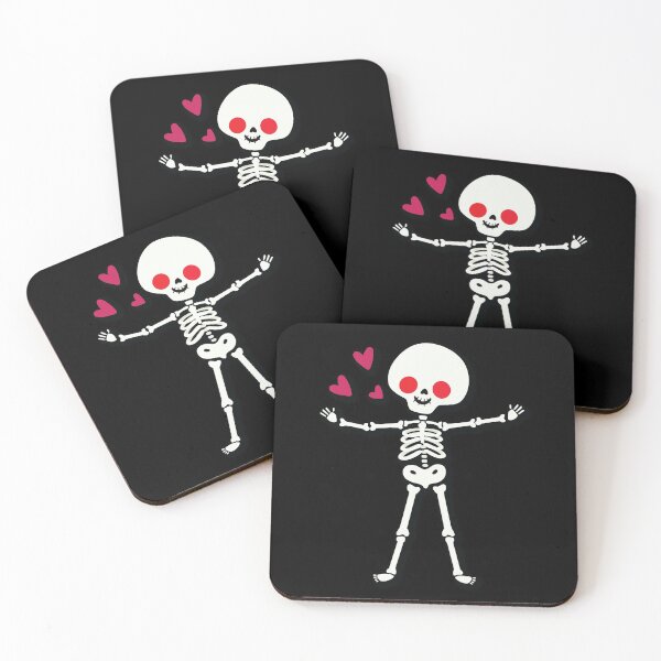 Item preview, Cute Skeleton Giving Hug designed and sold by DeikarPOD.