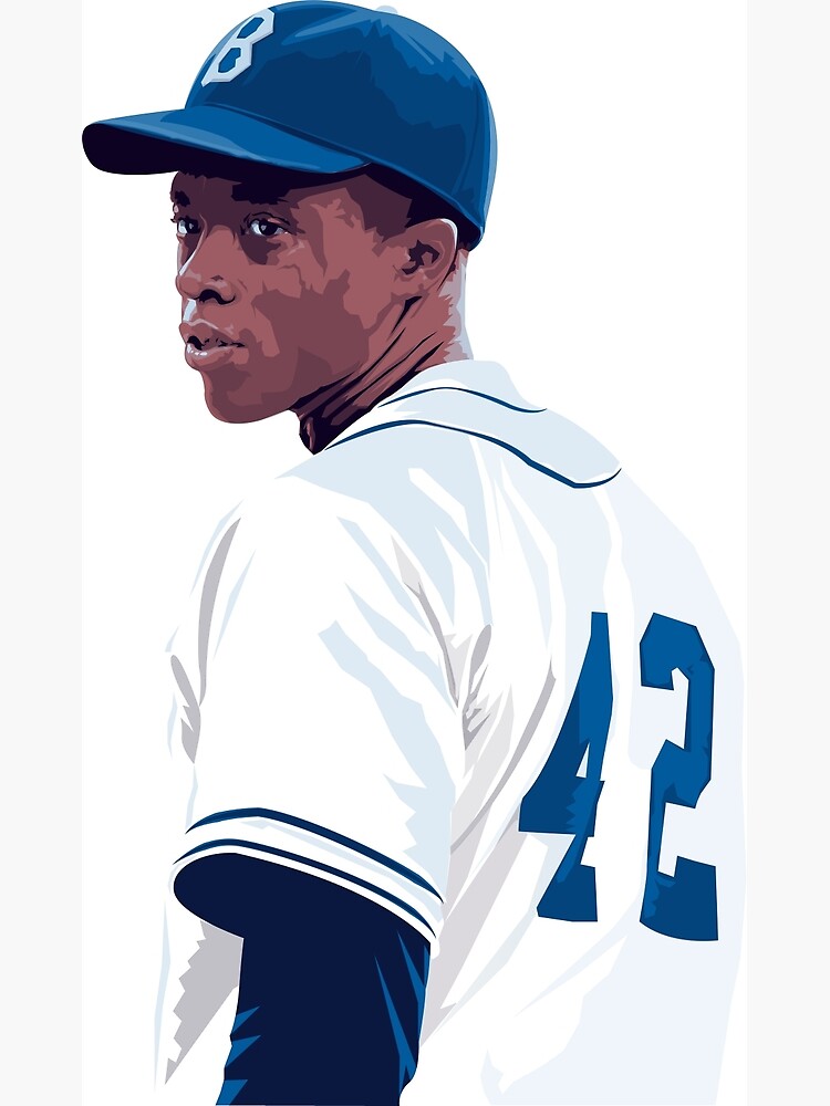 Jackie Robinson - Chadwick Boseman Art Board Print for Sale by Drawptop