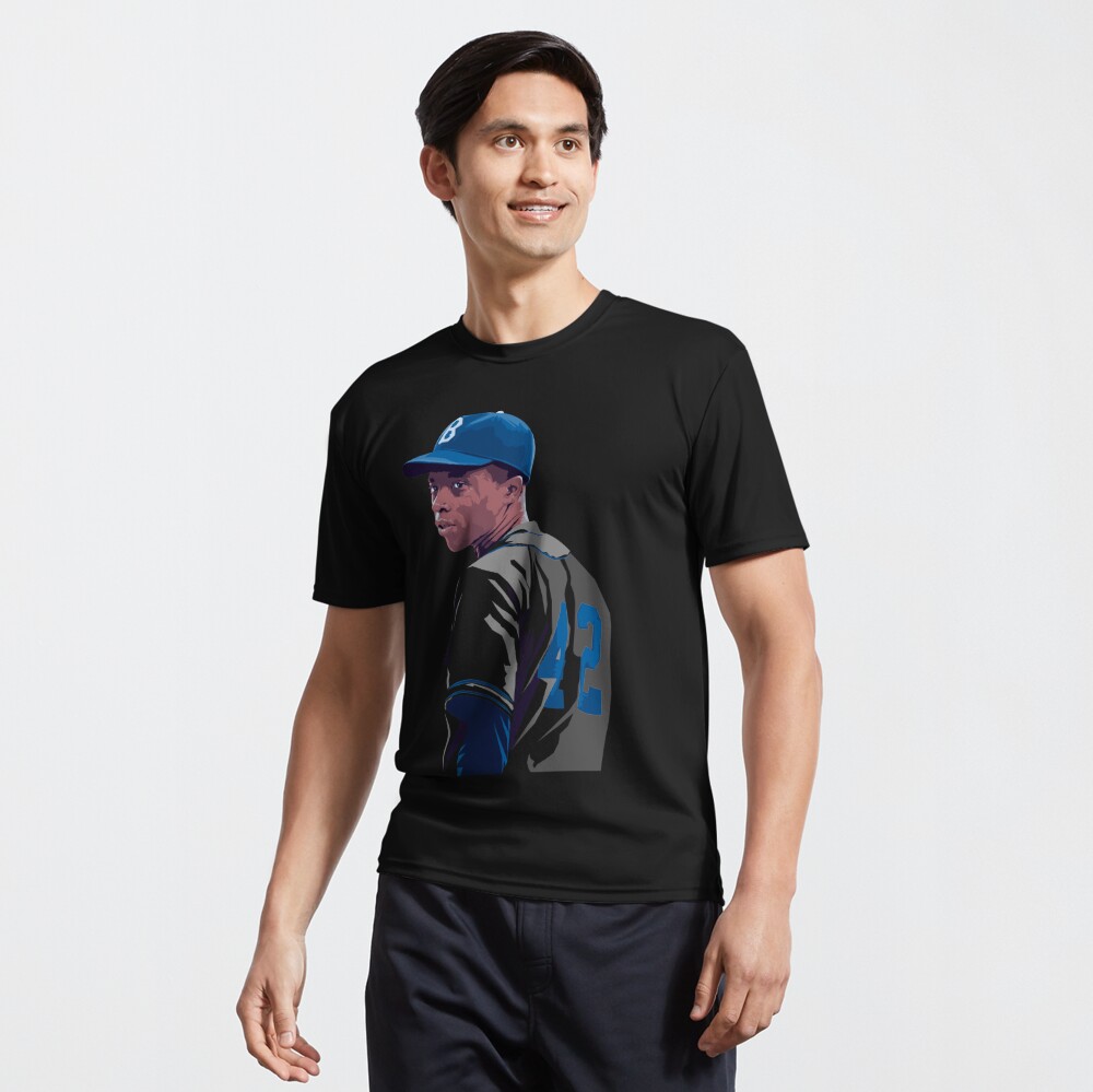 Chadwick Boseman as Jackie Robinson Essential T-Shirt for Sale by Drawptop