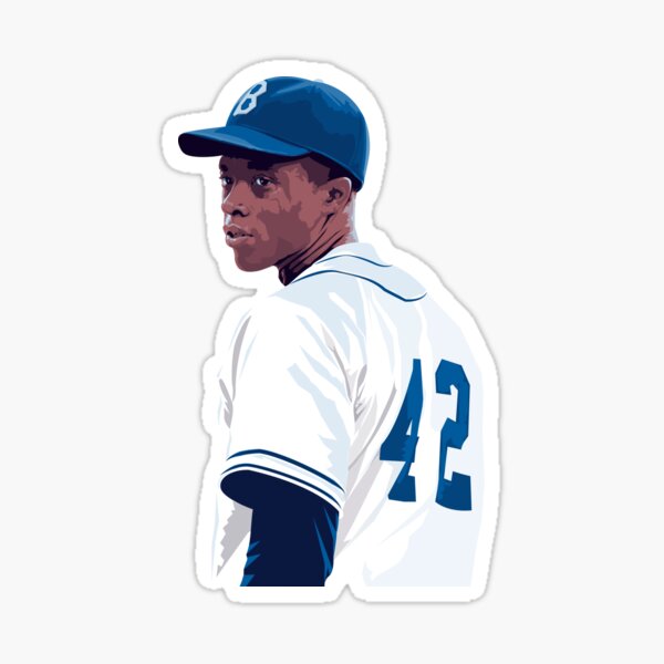 Jackie Robinson Nx8 Sticker for Sale by JimmieParkerv