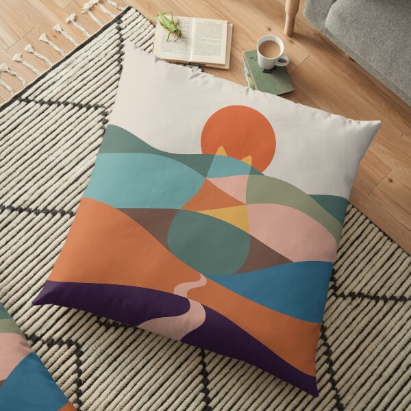 Cat Landscape 65 Floor Pillow