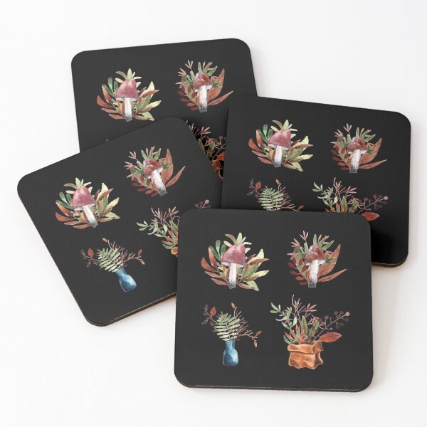 Item preview, Watercolor Autumn Leaves and Fungi designed and sold by Jennifer Church.