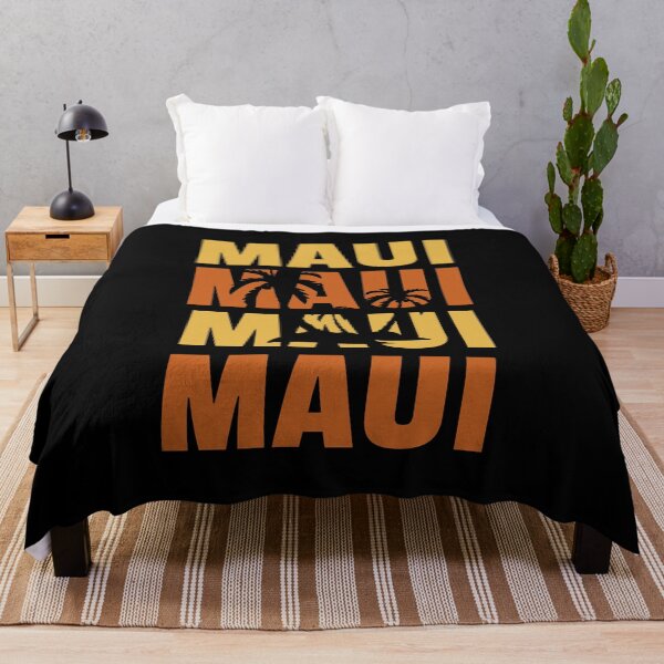 Item preview, Hawaiian Islands Surf Style Maui Palm Trees Beach print designed and sold by jakehughes2015.
