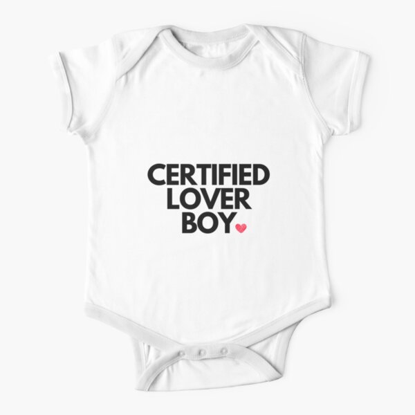 Certified lover boy Short Sleeve Baby One-Piece