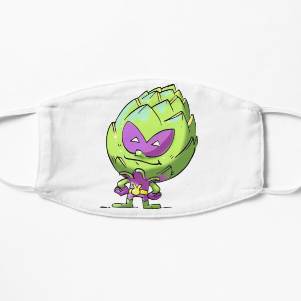 Artichoke Alien Foodietoon Superhero Planet 9 Flat Mask
