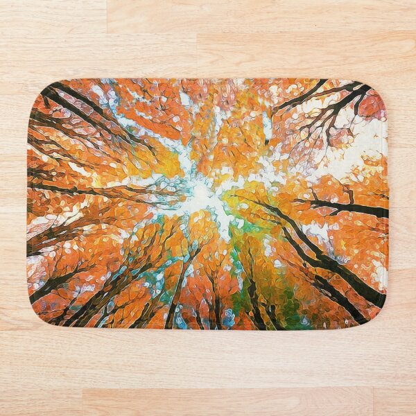 Item preview, Abstract Fall Beauty Art Watercolor Printing, Reaching Sky Trees,  designed and sold by IASunshine.