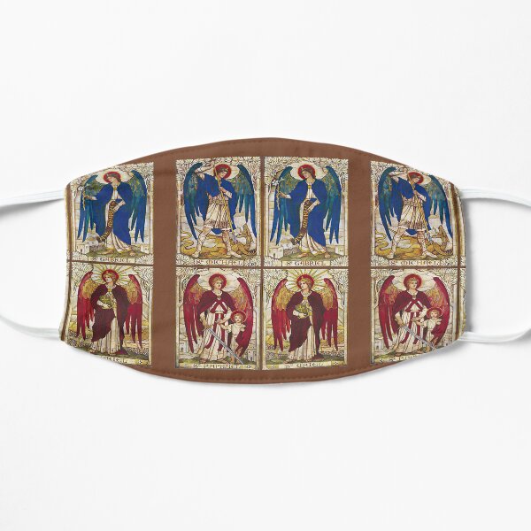 Archangels St Michael, St Gabriel, St Raphael, St Uriel Angel Catholic Saint Flat Mask