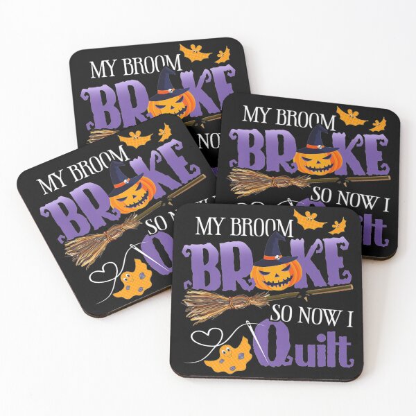 Item preview, My Broom Broke So Now I Quilt - Funny Halloween Quilting designed and sold by Charles Brian.