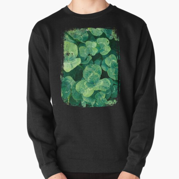 Large Green Clovers Pullover Sweatshirt