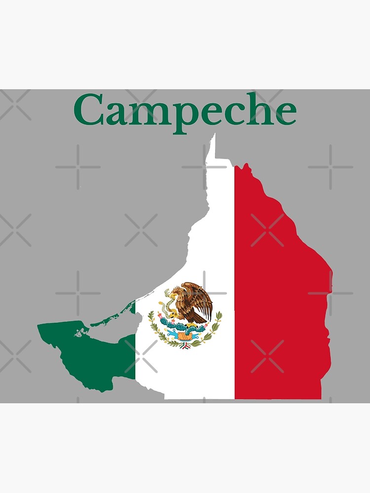 Póster Mapa Del Estado De Campeche México De Marosharaf Redbubble 0734