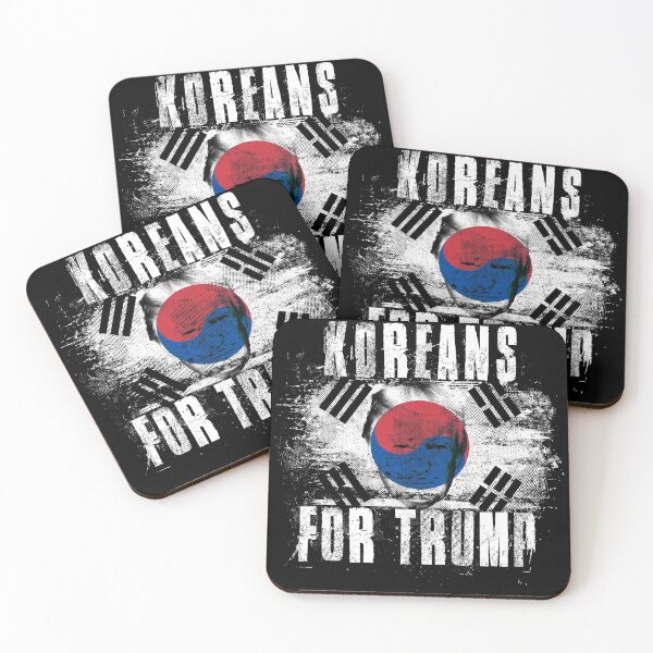 Item preview, Koreans For Trump - Trump 2020 Patriotic Flag designed and sold by ockshirts.