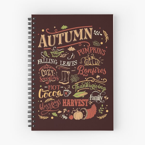 Item preview, Autumn, Pumpkins, Thanksgiving, Hot Cocoa, Blessings, Fall Words designed and sold by WOW TeesAndThings.