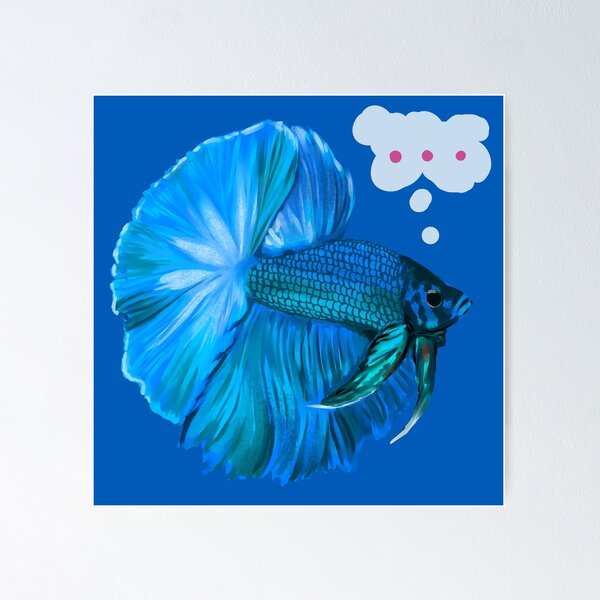 Item preview, Skeptical Betta designed and sold by Hexerei.
