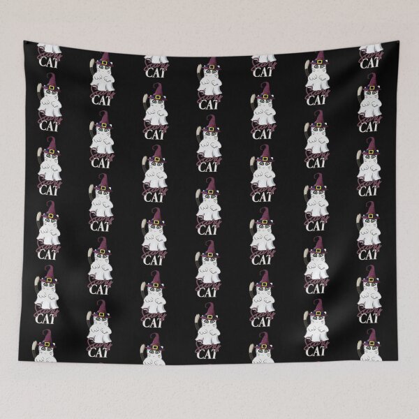 Item preview, Scary Cat Funny Black Cat in Ghost Costume for Halloween designed and sold by 4Craig.