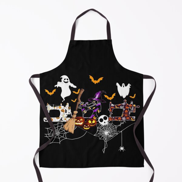 Aperçu de l'œuvre Machine à coudre Quilter Scary Halloween Costume créée et vendue par Charles Brian.