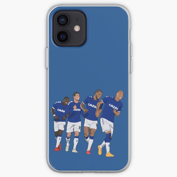 Celebración del gol del Everton Richarlison Calvert Lewin Rodríguez Nkounkou Funda blanda para iPhone