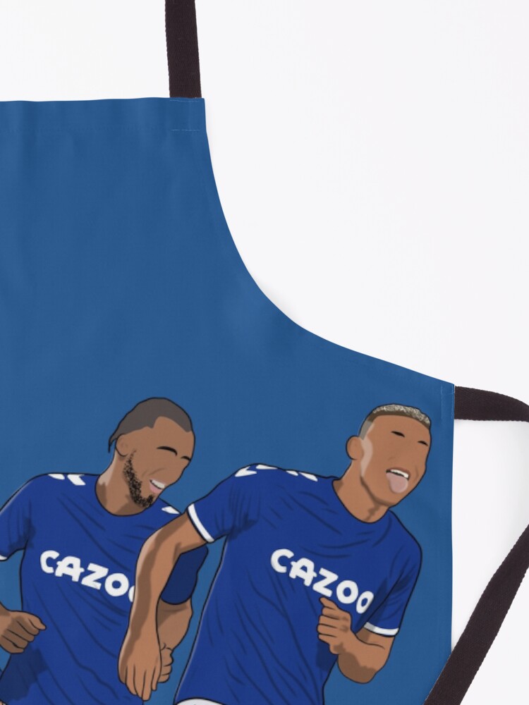 Alternate view of Everton Goal Celebration Richarlison Calvert Lewin Rodriguez Nkounkou Apron