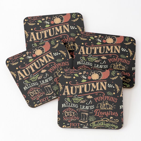 Item preview, Autumn, Pumpkins, Thanksgiving, Hot Cocoa, Blessings, Fall Words designed and sold by WOW TeesAndThings.