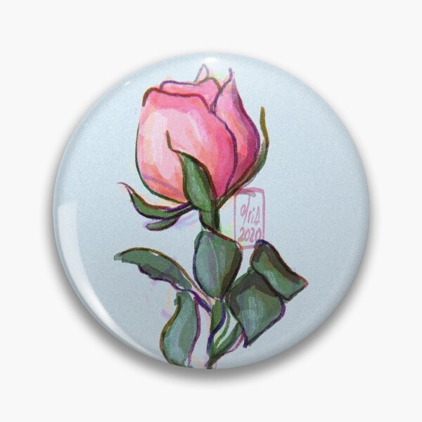 Item preview, pink rose designed and sold by trashcangoddess.