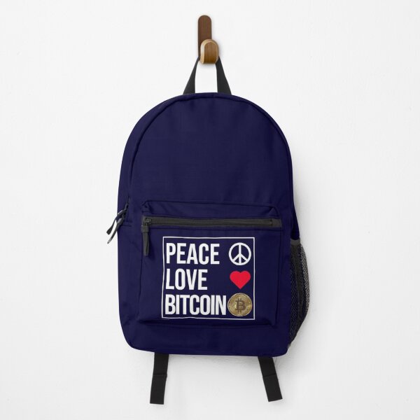 Item preview, Peace Love Bitcoin designed and sold by CatArtStore.