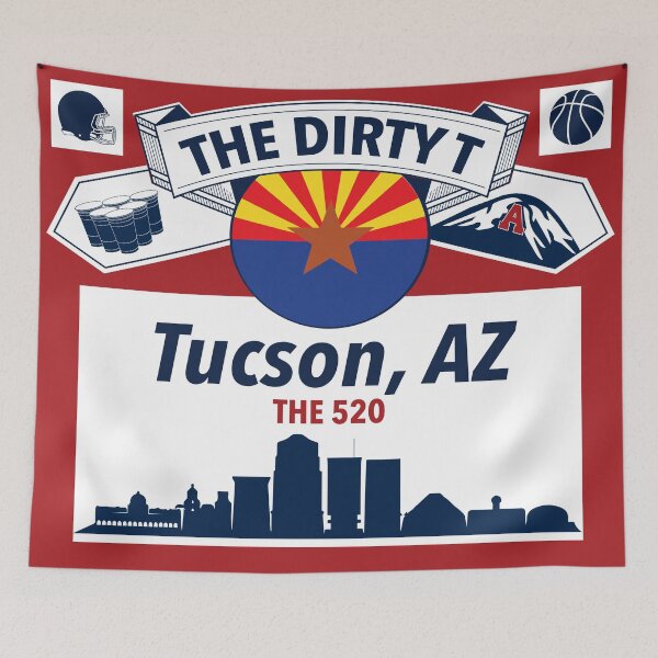 Item preview, The Dirty T - Tucson, AZ Flag designed and sold by CollegeThings.