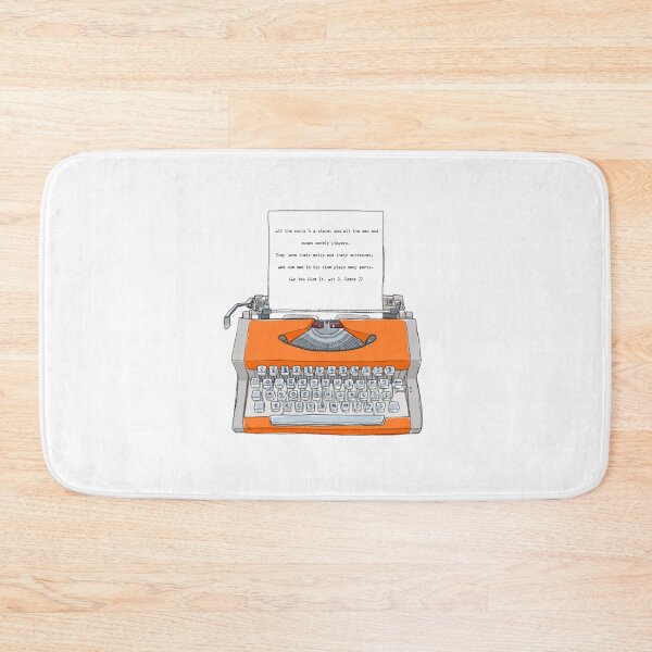 Item preview, Vintage Typewriter design with William Shakespeare's Hamlet quote designed and sold by Junsu Lim.