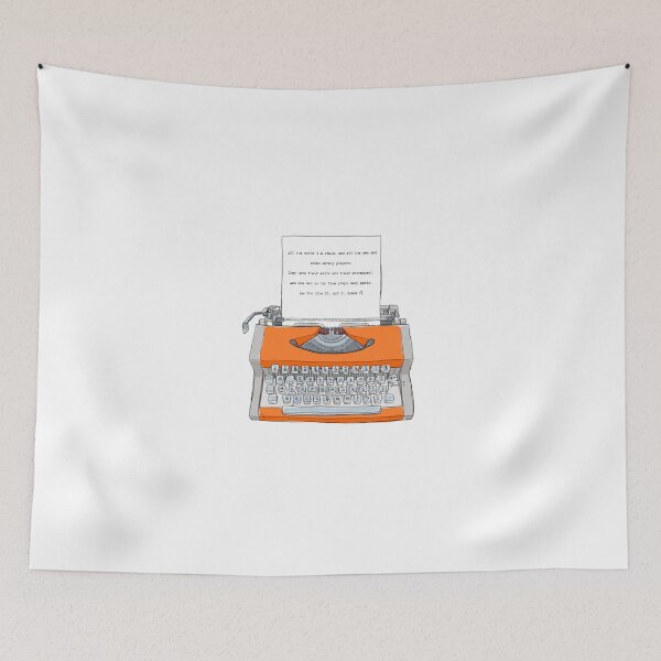 Item preview, Vintage Typewriter design with William Shakespeare's Hamlet quote designed and sold by Junsu Lim.