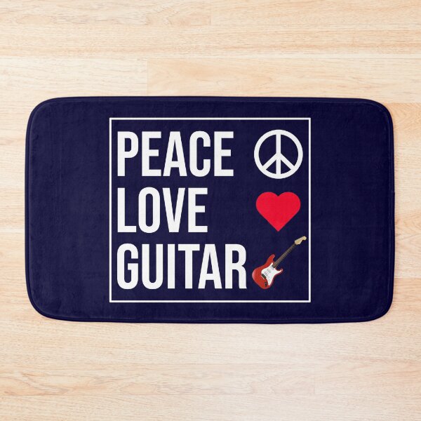Item preview, Peace Love Guitar designed and sold by CatArtStore.