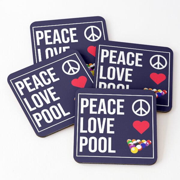 Item preview, Peace Love Pool designed and sold by CatArtStore.