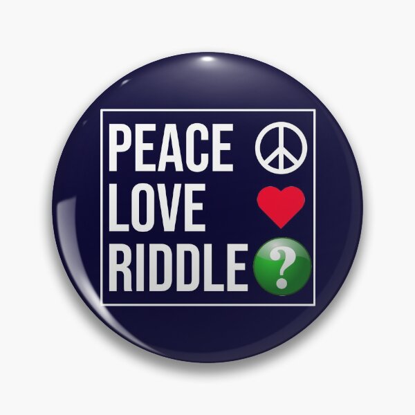 Item preview, Peace Love Riddle designed and sold by CatArtStore.