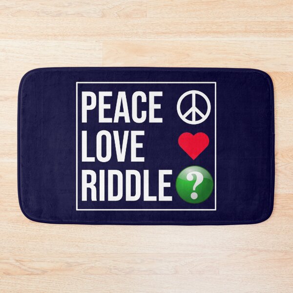 Item preview, Peace Love Riddle designed and sold by CatArtStore.