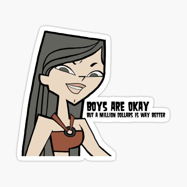 total drama island - Total Drama Island Courtney Zoey Gwen J - Sticker