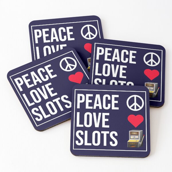 Item preview, Peace Love Slots designed and sold by CatArtStore.