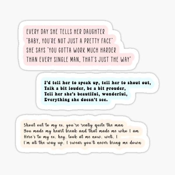 Little Mix Lyrics Stickers Redbubble