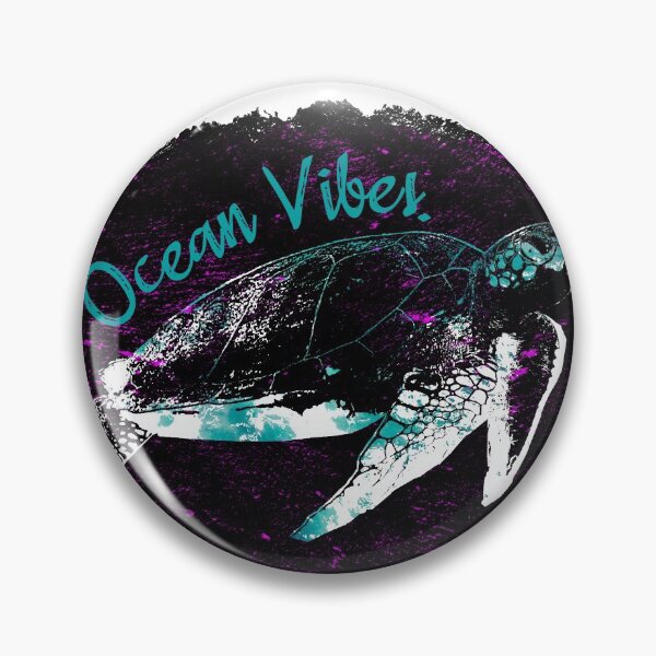 Item preview, Ocean Vibes with artistic Turtle Graphic designed and sold by Nxt-Lvl-Awesome.