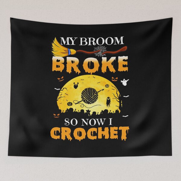 Item preview, My Broom Broke So Now I Crochet designed and sold by Charles Brian.