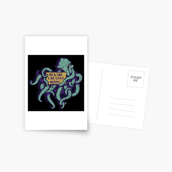 Beware Creative Riting Postcard
