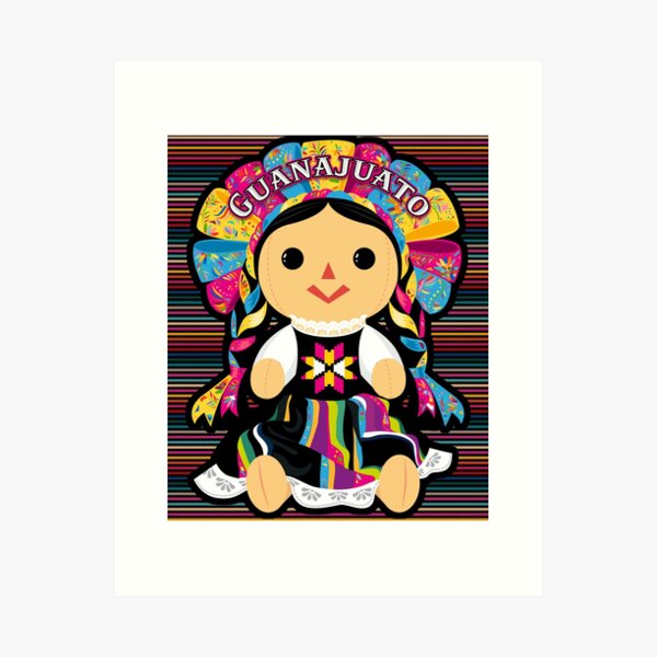 Aperçu de l'œuvre Guanajuato, Monita Muneca Maria de Trapo Mexicana créée et vendue par Fr33m4n1111.