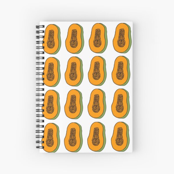 Download Papaya Spiral Notebooks Redbubble PSD Mockup Templates