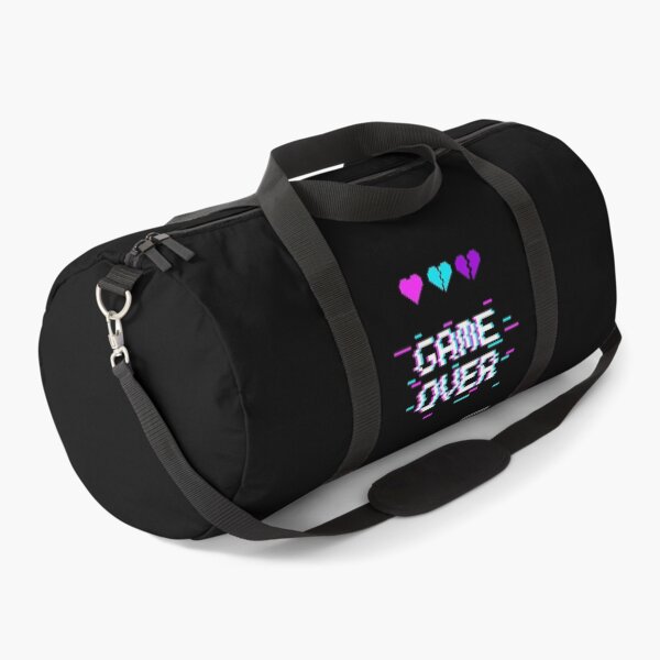 Item preview, Retro Synth Glitch Game Over Hearts Gaming 90's designed and sold by DerNerd.
