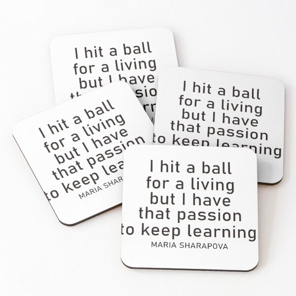 Item preview, maria sharapova quotes and famous saying designed and sold by MoStorish.